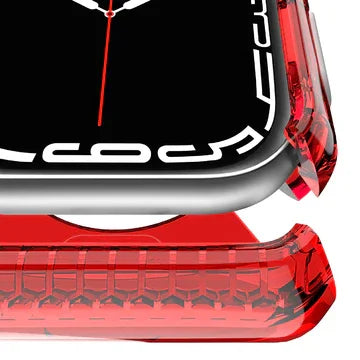 Itskins Spectrum Clear Case For Apple Watch 44/45Mm - Red - Tashqila Itskins Spectrum Clear Case For Apple Watch 44/45Mm - Red - Tashqila